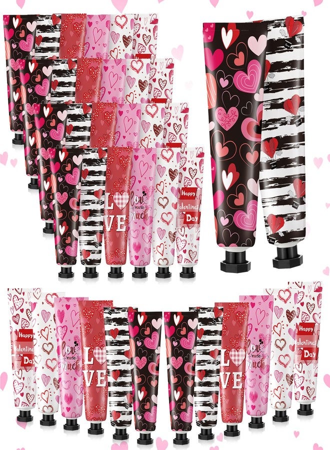Siifert 36 Pcs Valentine's Day Hand Cream Gift Bulk Valentine Gift Basket Stuffers Love Heart Moisturizing Galentine's Hand Lotion Bulk Small Dry Cracked Care Cream for Women Friends Seniors Clients, 30 ml - Image 1