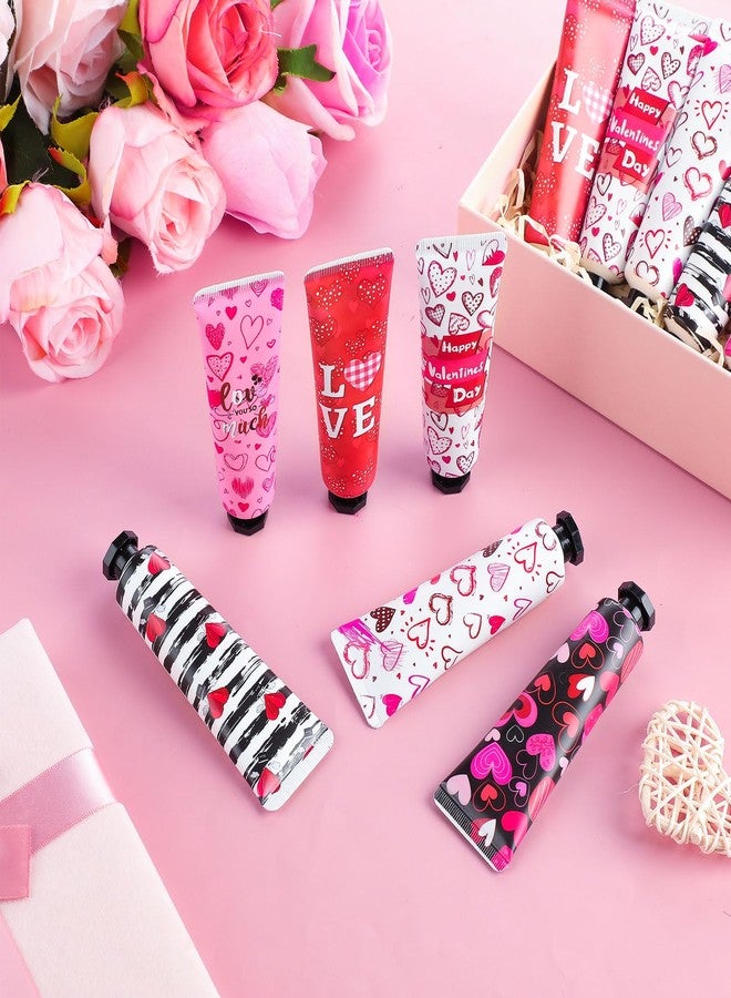 Siifert 36 Pcs Valentine's Day Hand Cream Gift Bulk Valentine Gift Basket Stuffers Love Heart Moisturizing Galentine's Hand Lotion Bulk Small Dry Cracked Care Cream for Women Friends Seniors Clients, 30 ml - Image 3