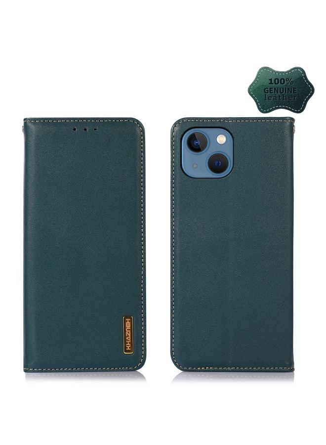 Zaboon Case For iPhone 13 KHAZNEH Nappa Top Layer Cowhide Leather Phone Case - Image 1