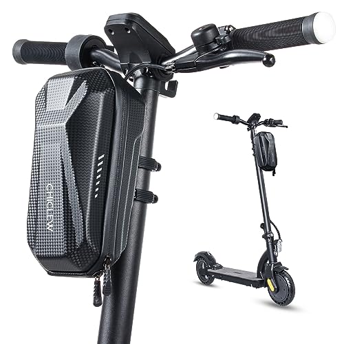 CHICLEW Portable Electric Scooter Bag, Quick Release Scooter Storage Bag with 2L Large Capacity, Waterproof Scooter Front Handlebar Bag for Carrying Phone, Wallet, Charger Tools, Repair Tools - Image 1