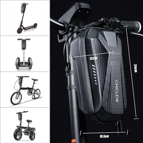 CHICLEW Portable Electric Scooter Bag, Quick Release Scooter Storage Bag with 2L Large Capacity, Waterproof Scooter Front Handlebar Bag for Carrying Phone, Wallet, Charger Tools, Repair Tools - Image 5