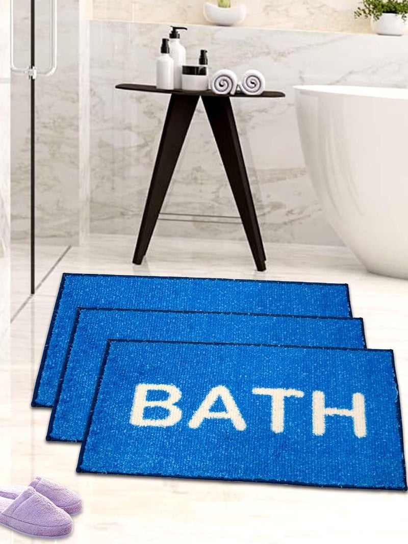 Athom Trendz Athom Living Easy Home Designer Soft Anti Slip Bath Mat 38x58 cm Pack of 3 - Image 5