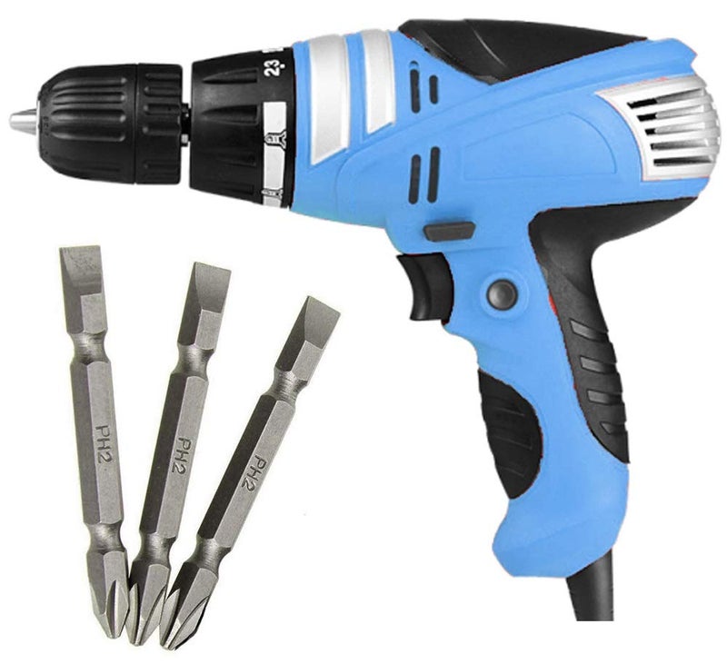 MLD small gun Impact Reverse Forward Rotation 19 Torque Adjustment Facility ScrewdriverDrill Machine With Free PH2 Bit Screwdriver Plus and Minus Bit Shape Colours as per Availability - Image 1