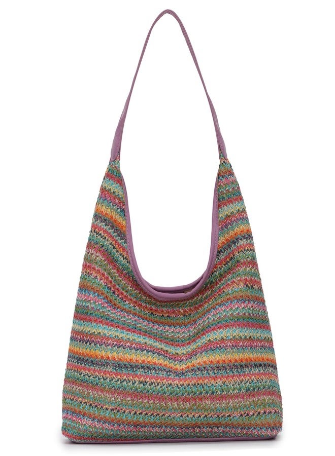 KUANG! Shoulder Bag for Women Straw Woven Tote Bag Summer Beach Bag Handbags - Image 1