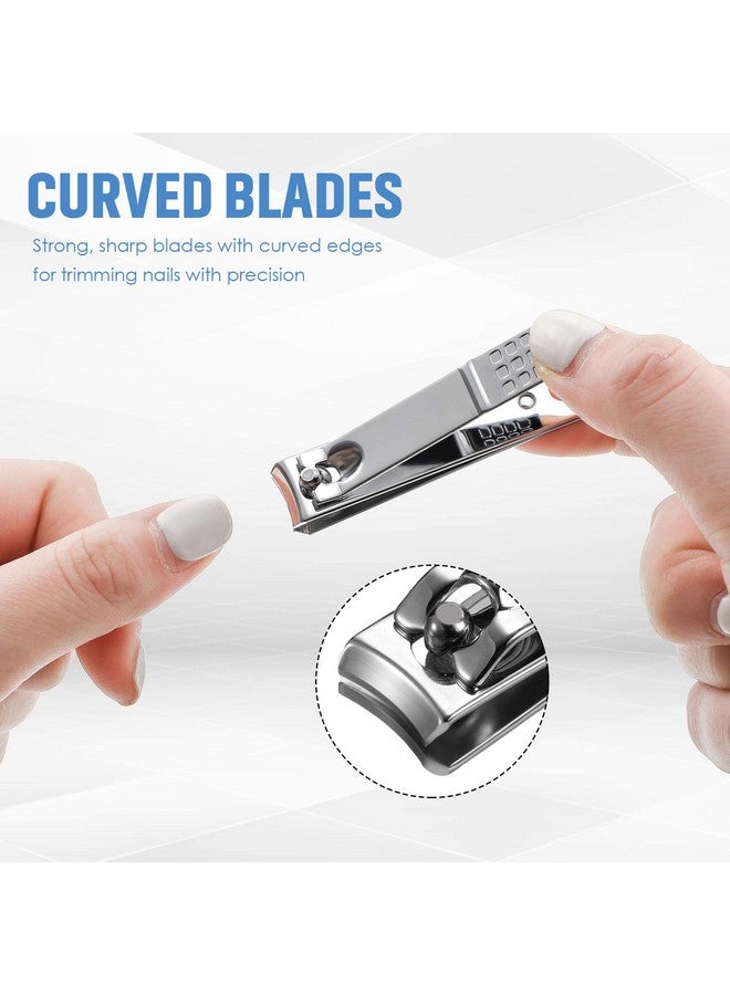 Yaomiao 12 Pieces Nail Clipper Set Stainless Steel Nail Cutter Fingernails And Toenail Clipper Cutter For Women Men (Silver) - Image 3