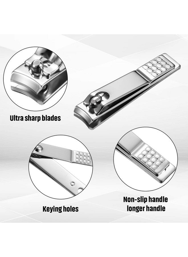 Yaomiao 12 Pieces Nail Clipper Set Stainless Steel Nail Cutter Fingernails And Toenail Clipper Cutter For Women Men (Silver) - Image 5