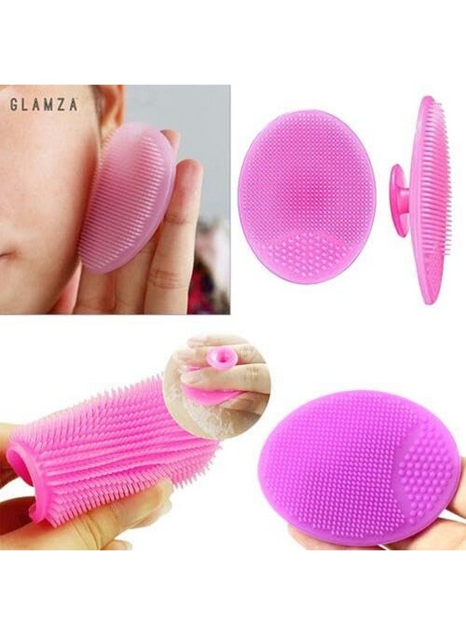 KIRA Face Scrubber,Soft Silicone Scrubbies Facial Cleansing Pad Face Exfoliator Face Scrub Face Brush Silicone Scrubby for Massage Pore Cleansing Blackhead Removing Exfoliating,for All Skin (Purple) - Image 3