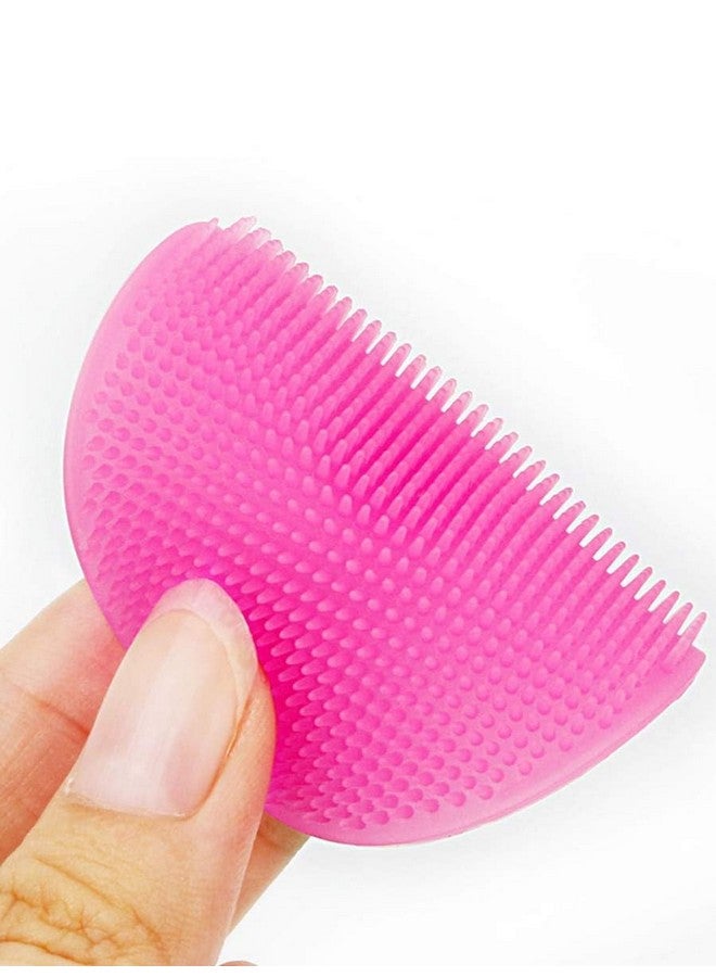 KIRA Face Scrubber,Soft Silicone Scrubbies Facial Cleansing Pad Face Exfoliator Face Scrub Face Brush Silicone Scrubby for Massage Pore Cleansing Blackhead Removing Exfoliating,for All Skin (Purple) - Image 2