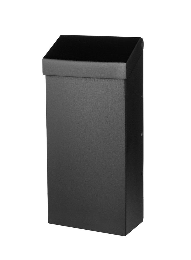 Architectural Mailboxes Modern Heritage™ Vertical Wall-Mounted Mailbox for Outside, Rust-Resistant Galvanized Steel Metal Small Mail Box, Black Modern Wall Mailbox - Image 1