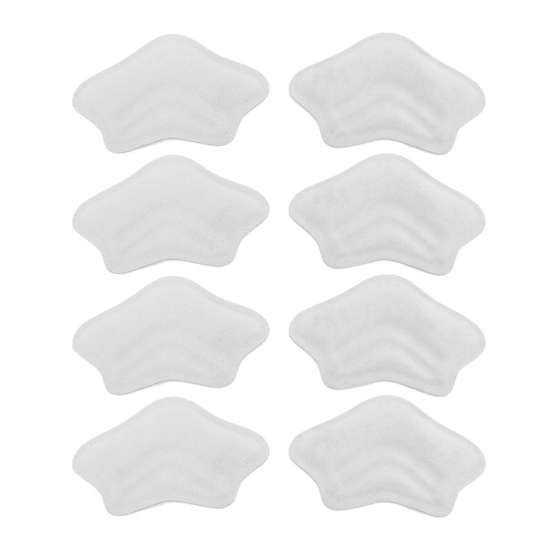 Heel Cushion Pads Grey 4 Pairs Soft Breathable Anti-Slip - Self-Adhesive Easy To Apply Shoe Fillers - Protective Reusable Toe Filler Inserts for Oversized Shoes Heel Blister Prevention - Image 1