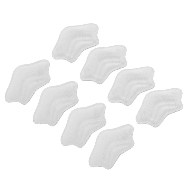 Heel Cushion Pads Grey 4 Pairs Soft Breathable Anti-Slip - Self-Adhesive Easy To Apply Shoe Fillers - Protective Reusable Toe Filler Inserts for Oversized Shoes Heel Blister Prevention - Image 2