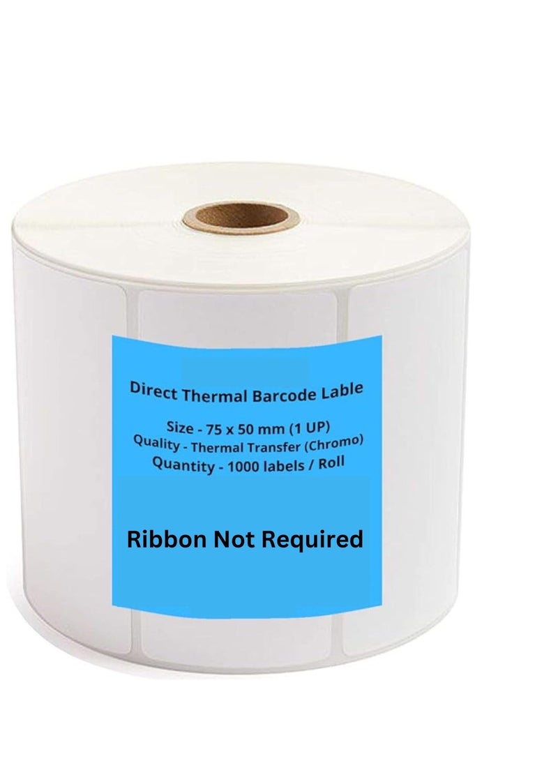 Terabyte label Thermal Transfer s 75 x 50 mm | Barcode - Thermal s - 3 Rolls; 3000 Pieces - Thermal , Address s (3 Rolls) - Image 1