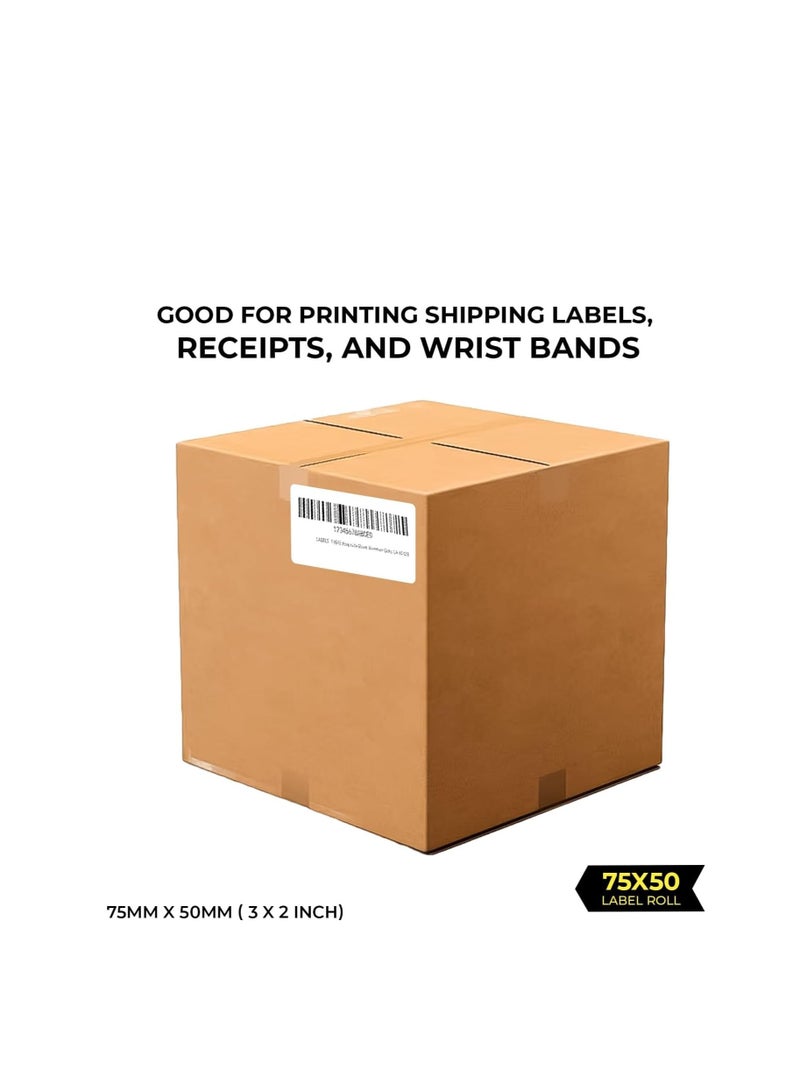 Terabyte label Thermal Transfer s 75 x 50 mm | Barcode - Thermal s - 3 Rolls; 3000 Pieces - Thermal , Address s (3 Rolls) - Image 2