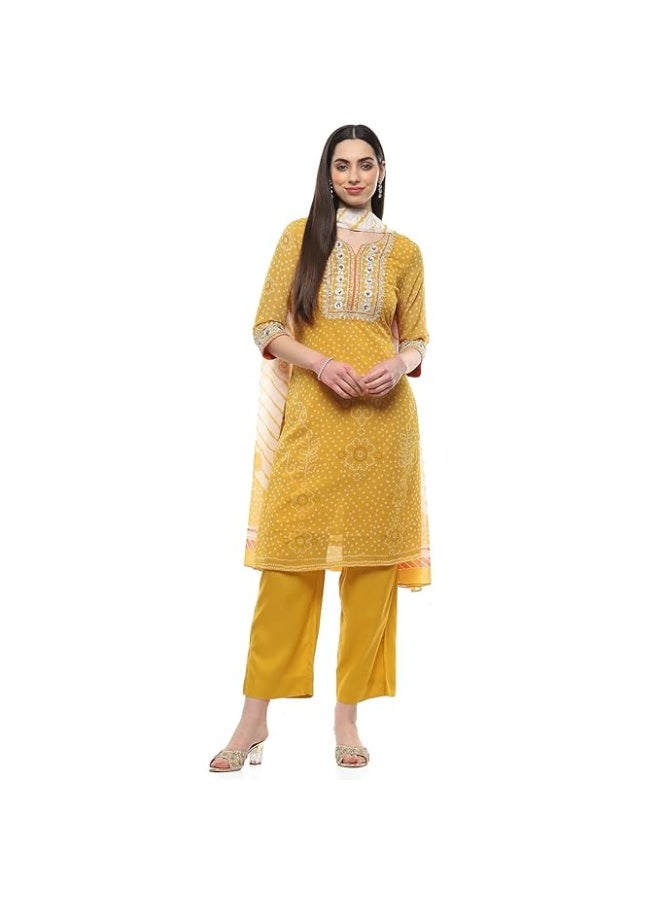 BIBA Women  Polyester  KURTA WITH PANT AND DUPATTA XL - Image 2