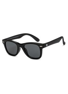 Hooper By Lenskart | Black Grey Full Rim Square Latest and Stylish Kids Sunglasses | Polarized and 100% UV Protected | For Boys & Girls (Age 5-8 yrs) | HP S15814M