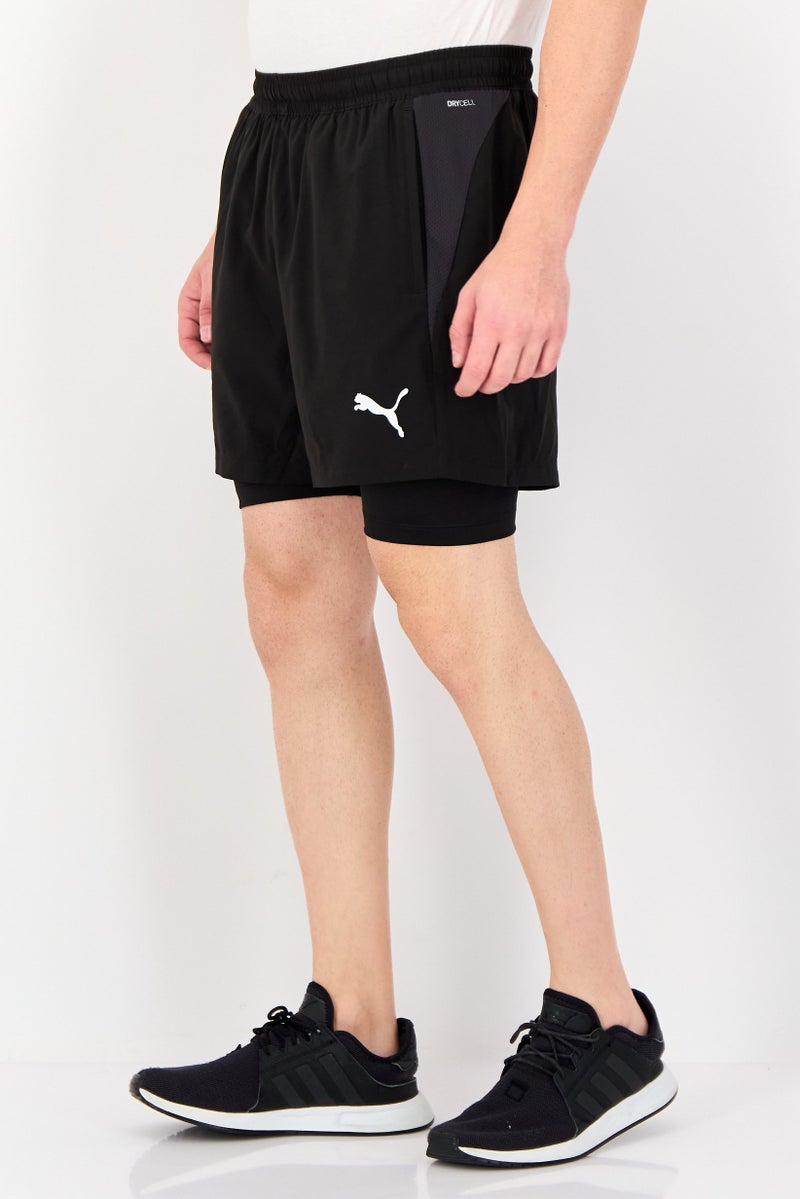 PUMA Men Sportswear Fit Drawstring 2 In One Training Shorts, Black - Image 3