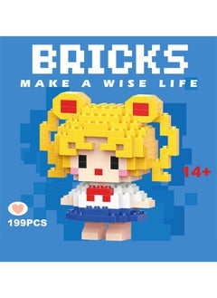 LELE BROTHER 2 Packs Sailor Moon Series Building Bricks Set, Cartoon Bricks Set, Classic Mini Building Bricks, DIY Block Building Set Suitable for Boys and Girls Aged 14 and Up (2 Sets, 409 Pcs in Total)  - Image 4