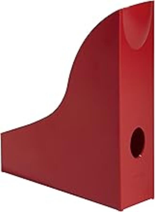 Durable Basic Magazine Rack - Dark Red