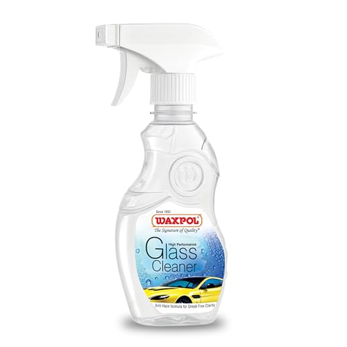 Waxpol Glass Cleaner Spray 300 ml – High Performance Alcohol Based Windshield & Car Glass Cleaner, Multi-Surface Window, Mirror & Screen Cleaner, Fast Dry & Residue Amonia Free Formula - Image 1