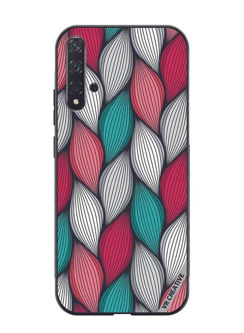 Protective Case Cover For Huawei Nova 5T Abstract Design Multicolour