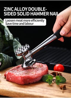 Beirui Heavy Duty Metal Meat Tenderizer, Stainless Steel Hammer Mallet, Heavy Duty Meat Hammer Double Sided Designed for Pounding and Tenderizing Steaks, Chicken, Veal, Poultry, and Grills as well as Camping EventsKitchen Cooking ToolsSuitable for Kitchen  - Image 2
