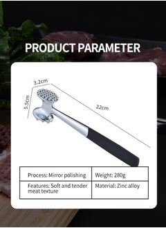 Beirui Heavy Duty Metal Meat Tenderizer, Stainless Steel Hammer Mallet, Heavy Duty Meat Hammer Double Sided Designed for Pounding and Tenderizing Steaks, Chicken, Veal, Poultry, and Grills as well as Camping EventsKitchen Cooking ToolsSuitable for Kitchen  - Image 3