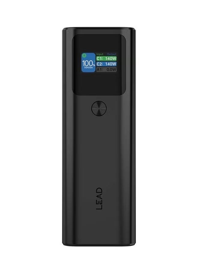 LEAD 140W PD Laptop Power Bank 27000mAh (97.2Wh) | Fast Portable Charger for MacBook Pro, Dell, HP & Lenovo | Dual USB-C + USB-A, Smart Digital Display - Image 2