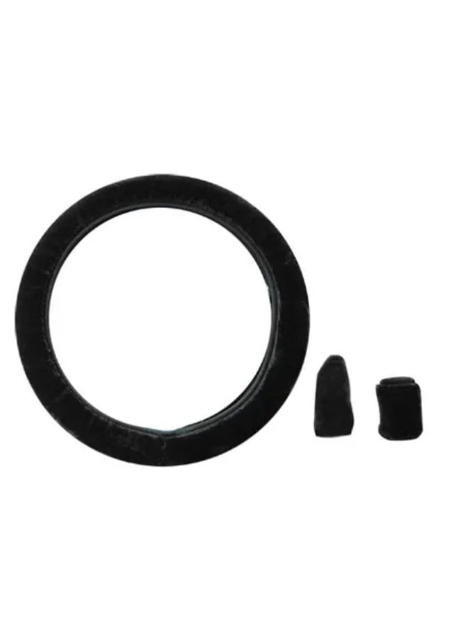 3-piece set: Fluffy steering wheel cover / handbrake / gear shift - Image 1