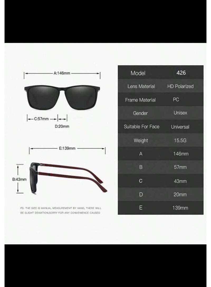 ديلز بيك نظارة شمسية رجالية أنيقة وعصرية وخفيفة الوزن واقية من الأشعة فوق البنفسجية - Image 5