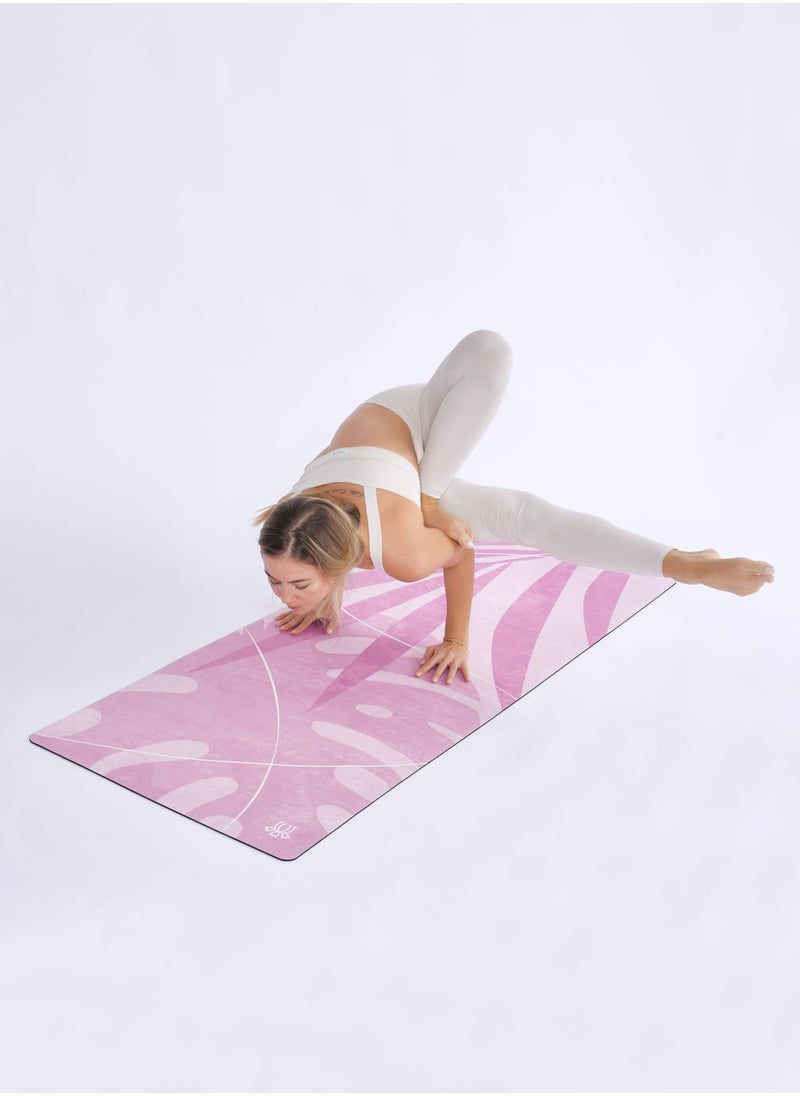 Prickly Pear Pear Wander Print Non-Slip 4Mm Yoga Mat With Strap - Premium Exercise Mat  - Image 1