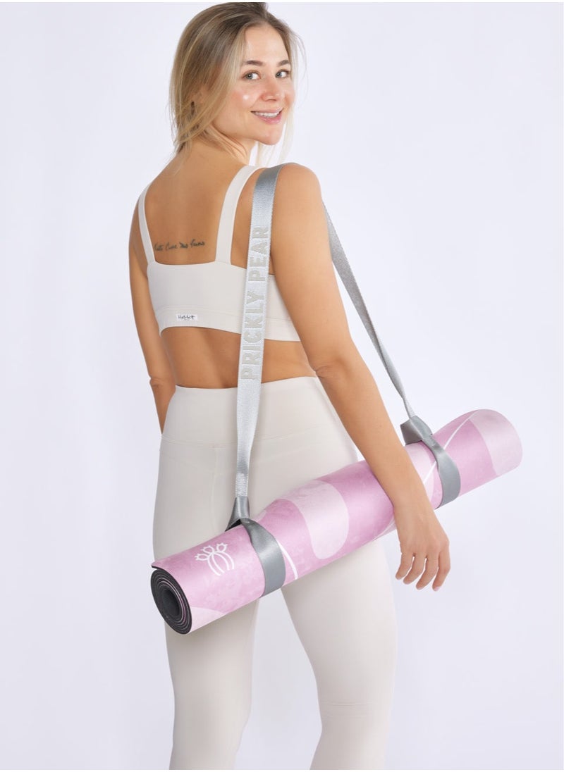 Prickly Pear Pear Wander Print Non-Slip 4Mm Yoga Mat With Strap - Premium Exercise Mat  - Image 4