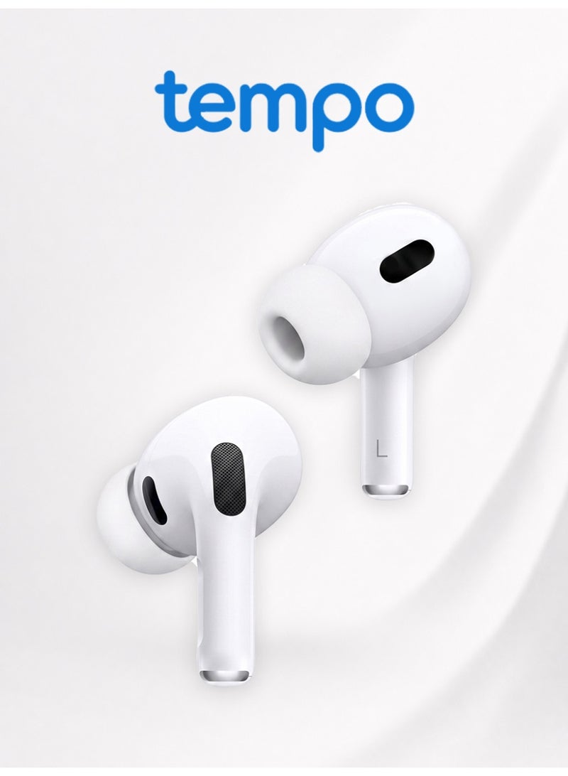 Tempo True Wireless In-Ear Earbuds, Adaptive Noise Cancellation, For Subway Office Gym Travel, Surround Stereo USB-C & Wireless Charging Earphones - Image 1