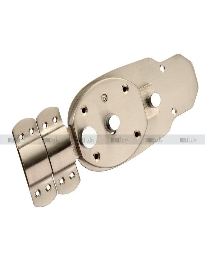 Duke Inter Lock 6 Turn Stainless Steel with Brass Ultra Keys | Suitable for Both Double Door & Single Door | Door Width 25mm - 45mm | Easy Installation |Strong & Durable | GL-2058 SS - Image 4
