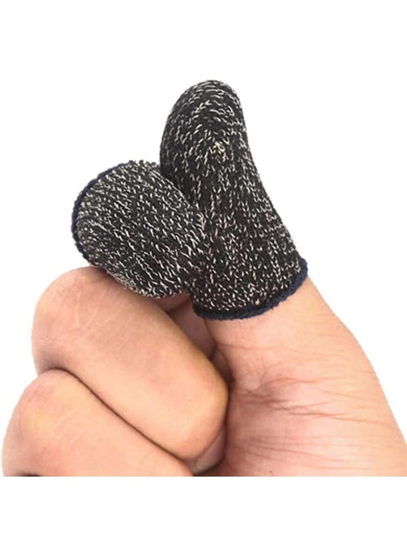 Anti-slip, sweat-absorbing thumb finger cover for PUBG, mobile, and gaming touchscreens (2 pairs) (4 pieces) - Image 3