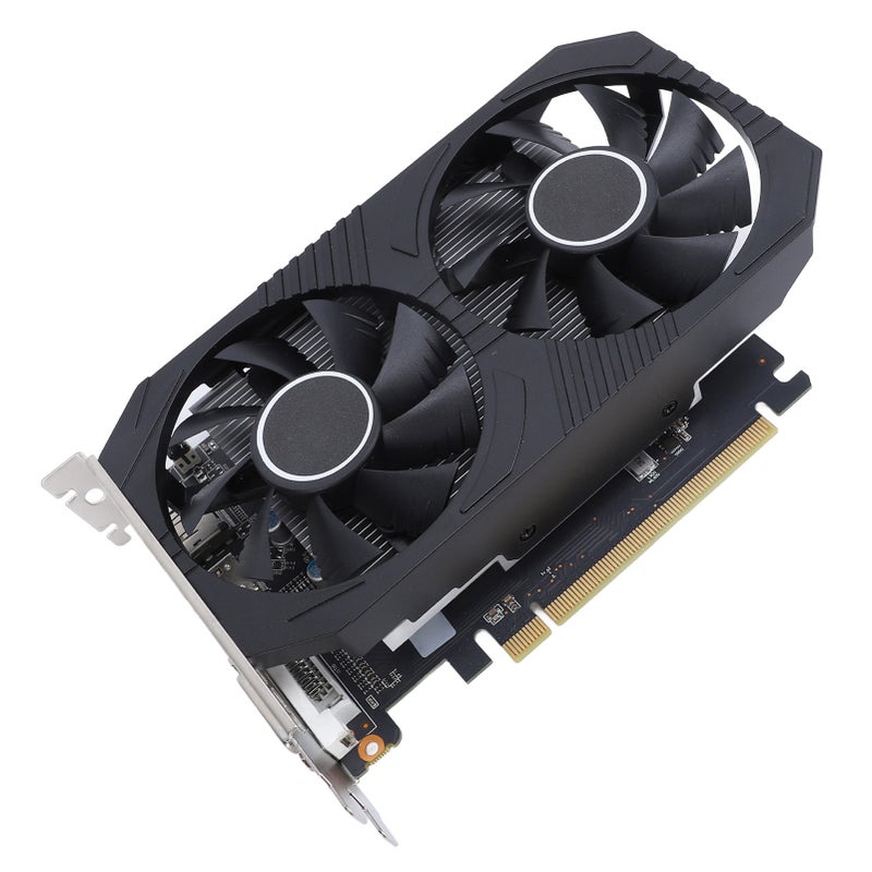 بطاقة شاشة ألعاب RX550 ذاكرة 4 جيجابايت GDDR5 و128 بت و6000 ميجاهرتز ومروحتين بطاقة شاشة ألعاب GPU من أنواع VGA وHD وDVI D لأجهزة الكمبيوتر المكتبية - Image 4
