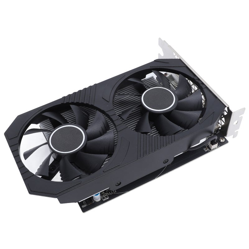 بطاقة شاشة ألعاب RX550 ذاكرة 4 جيجابايت GDDR5 و128 بت و6000 ميجاهرتز ومروحتين بطاقة شاشة ألعاب GPU من أنواع VGA وHD وDVI D لأجهزة الكمبيوتر المكتبية - Image 3