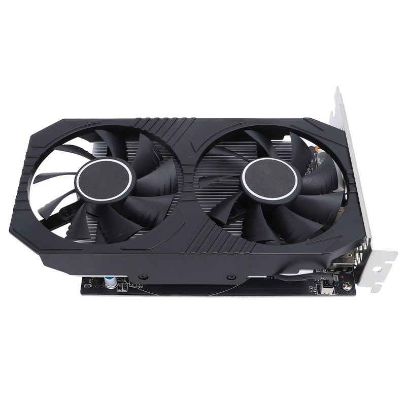 بطاقة شاشة ألعاب RX550 ذاكرة 4 جيجابايت GDDR5 و128 بت و6000 ميجاهرتز ومروحتين بطاقة شاشة ألعاب GPU من أنواع VGA وHD وDVI D لأجهزة الكمبيوتر المكتبية - Image 2
