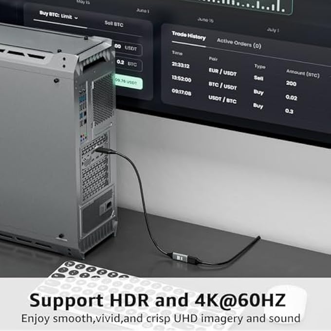 rayihni 3PACK DISPLAYPORT TO HDMI ADAPTER 4K60HZ - Image 2