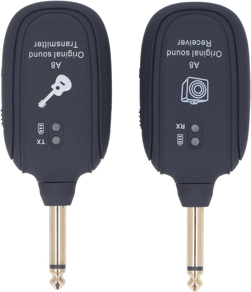 Electric Guitar Transmitter Receiver Set 6.35mm Rechargeable Guitar System for Bass Violin - Image 1