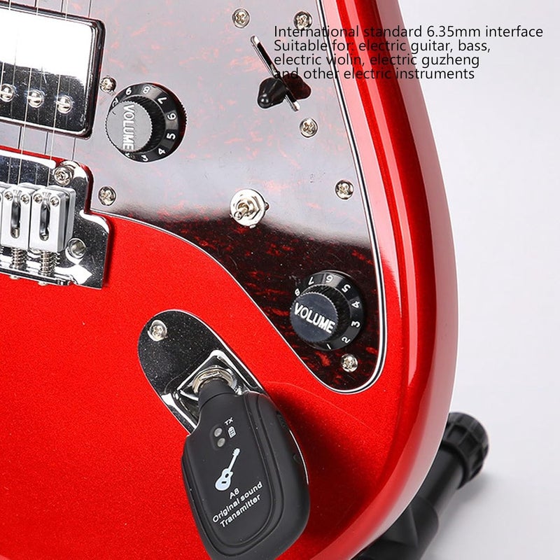 Electric Guitar Transmitter Receiver Set 6.35mm Rechargeable Guitar System for Bass Violin - Image 2