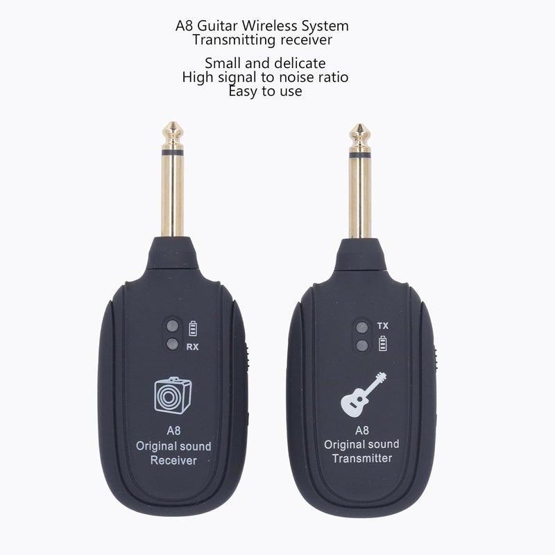 Electric Guitar Transmitter Receiver Set 6.35mm Rechargeable Guitar System for Bass Violin - Image 4