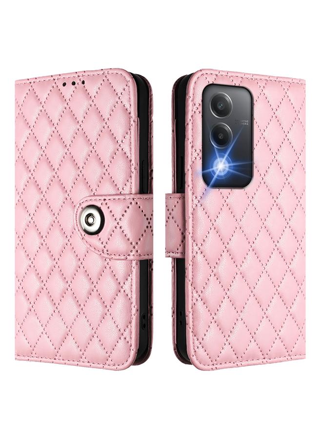 S-TOP Case For OPPO K12x 5G Global Rhombic Texture Flip Leather Phone Case with Lanyard - Image 2