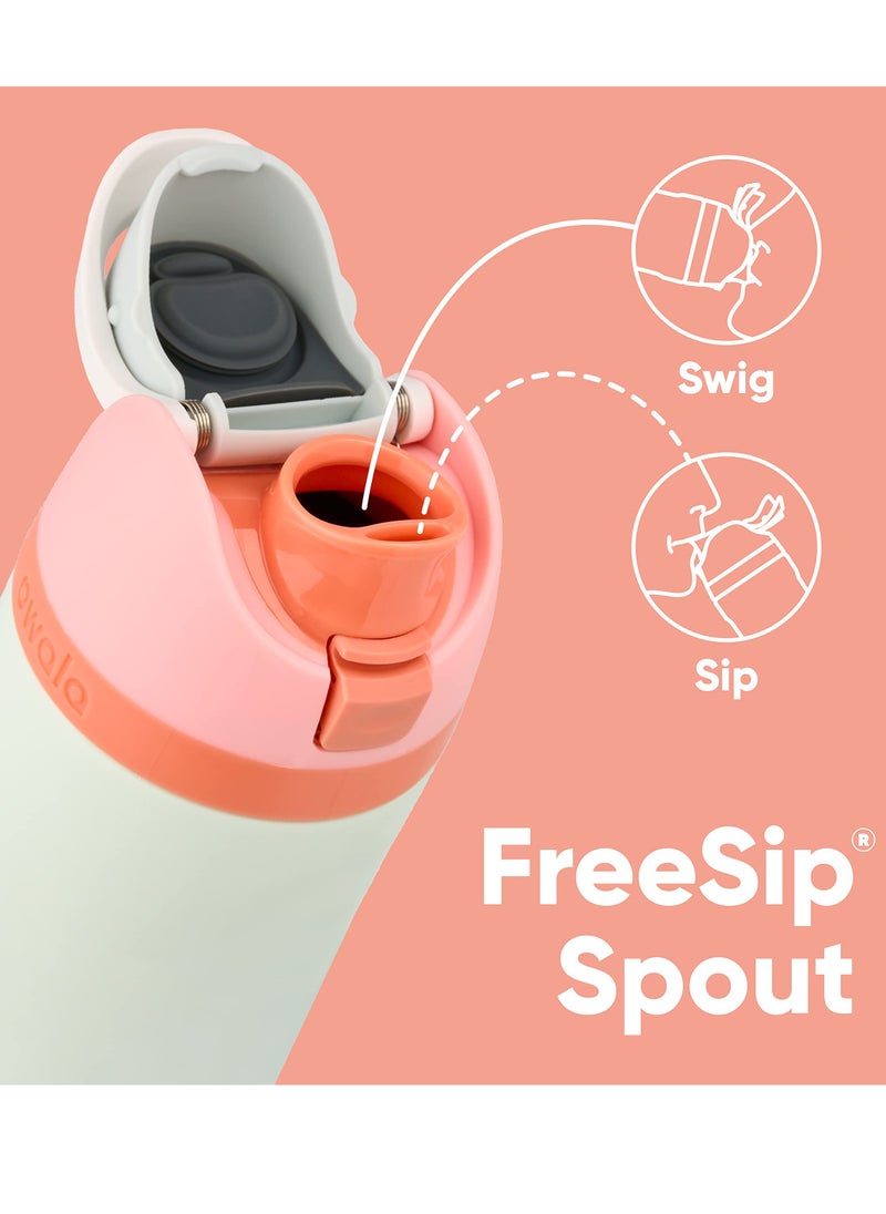 Owala Owala FreeSip Insulated Stainless Steel Water Bottle with Straw for Sports, Travel, and School BPA-Free Sports Water Bottle, 24 oz, Very, Very Dark  - Image 2