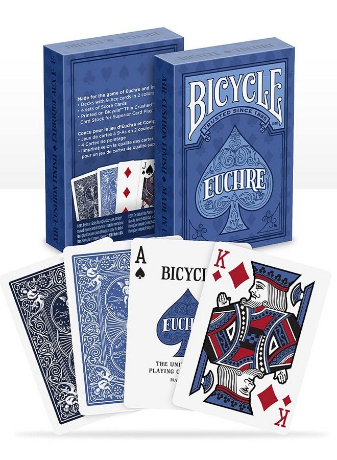 Bicycle Bicycle Euchre Playing Card Deck - 9 Through Ace - Double Deck, Blue - Image 3