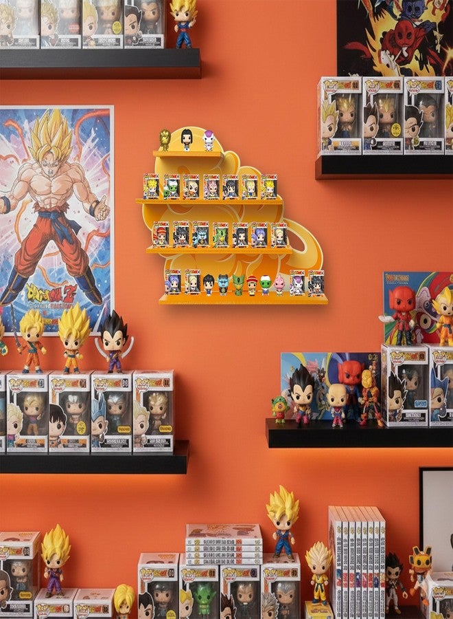 رف عرض AUFGELD Flying Nimbus متوافق مع سلسلة Fnko Bitty DBZ، رفوف تنظيم لدمى Bitty Pops، رف Kinto'un Bitty قابل للتثبيت على الحائط - Image 2