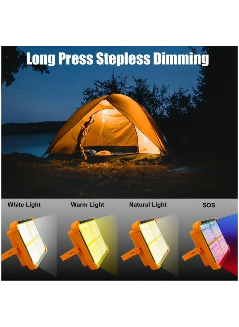 TAP FOG 600W PORTABLE RECHARCHEABLE LED LIGHT WITH SOLAR PANEL - WITH POWER BANK  USB MOBILE CHARGING ,, FOR CAMPING , PICNIC , CARAVAN  - Image 4