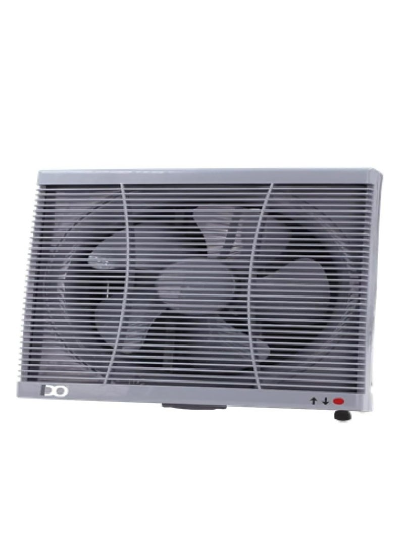 IDO Wall-Mounted Exhaust Fan, 25 cm, Energy-Efficient Copper Motor, 30 Watts, 5 Blades, Quiet Operation, Dual Intake & Exhaust ,Grey (WVF25-GRY) 