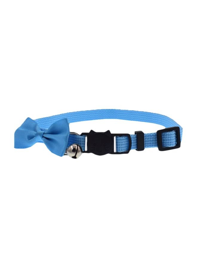 Loquat Bow Tie Pet Collar Light Blue 19x4x1cm