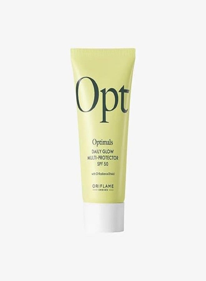 Oriflame Optimals Daily Glow Multi-Protector Sunscreen, SPF 50, with O-RadianceShield Technology, 30ml, Cream Form, All Skin Types - Image 2