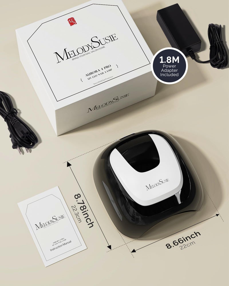 MelodySusie Professional Metal Base UV Nail Lamp, S-Pro27T Fast Curing Nail Dryer with 3 Timers & Smart Sensor for Salon Cures All Gels, Especially Hard, Extension, Acrylic & Chrome Gel Polishes - Image 5